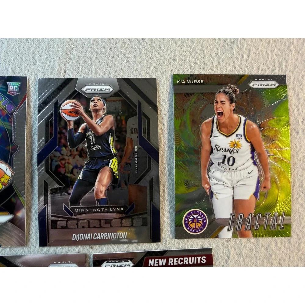 2024 Panini Prizm WNBA Insert Lot 7 Cardoso RC Groovy Fractal Fearless